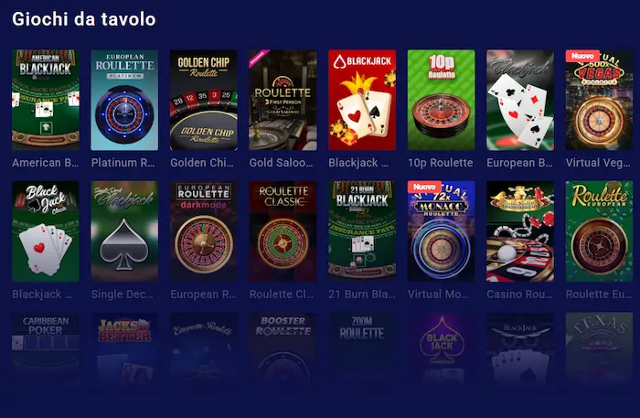 Frumzi Casino Italy tavolo