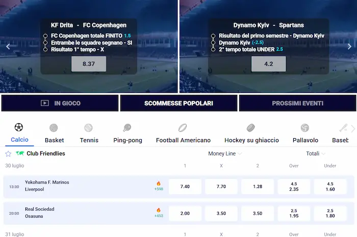Frumzi Casino Italy sport