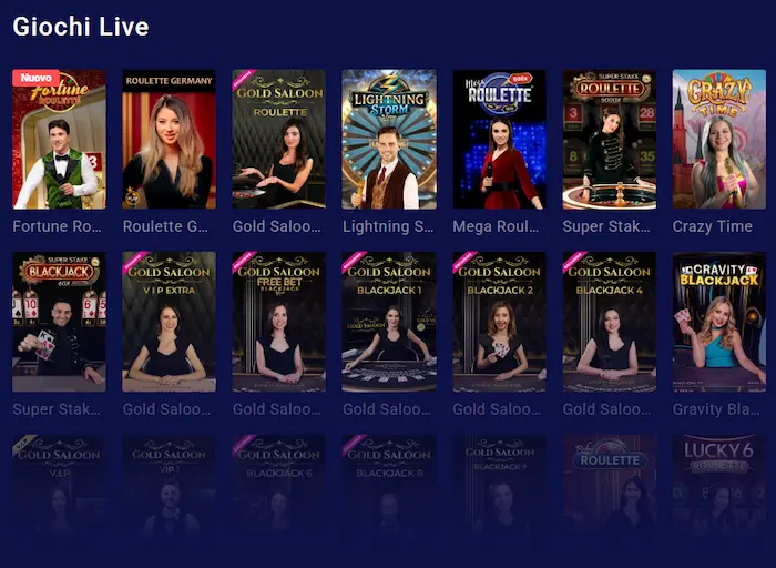 Frumzi Casino Italy live